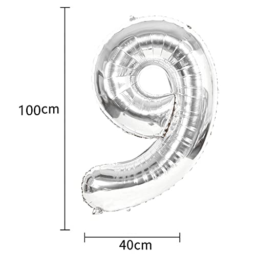 Silver 90th Birthday Decoration Kit - Banner & Balloons Set