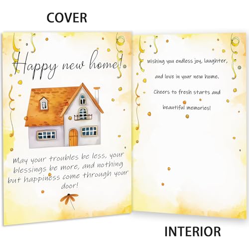 New Home Card - Double-Sided Housewarming Gift for Couples