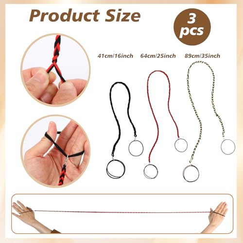 HJZHII 3PCS Spiral Braided Hair Ties Long Ponytail Holder Wrap for Sports