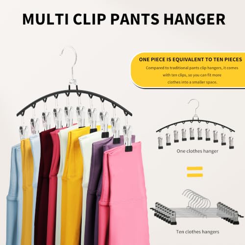 Space-Saving Legging Hangers for Closet Organizer - 2 Pcs
