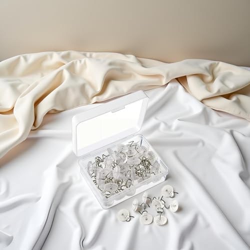 Clear Upholstery Twist Pins for Bedskirts and Slipcovers, 0.5 Inch