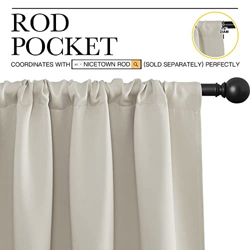 NICETOWN Blackout Curtains - Thermal Insulated Drapes, 29x30in, 2 Panels