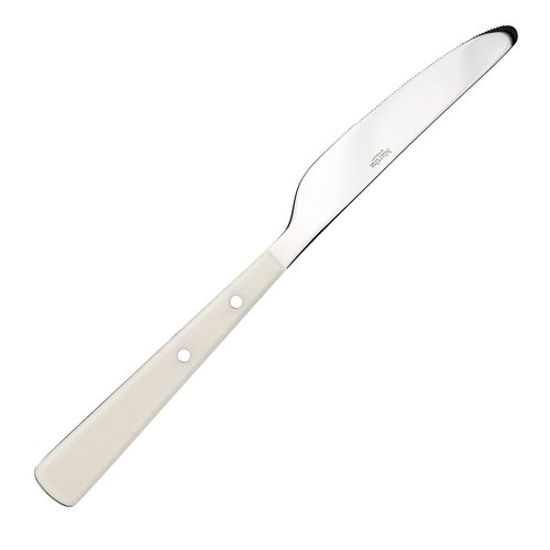 Martha Stewart Watercliffe 16 pc Flatware Silverware Set - Stainless Steel Utensils - Forks, Spoons, Knives - Service for 4 - Linen