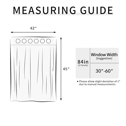 Easy-Going Blackout Curtains, Bluestone, 42x45 in, 2 Panels