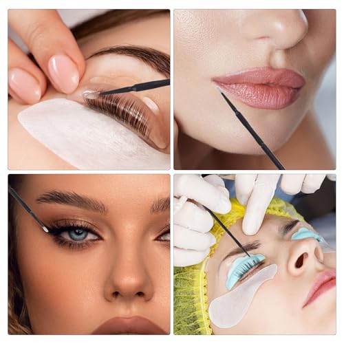 400 Pcs Micro Applicator Brushes for Eyelash Extensions and Makeup