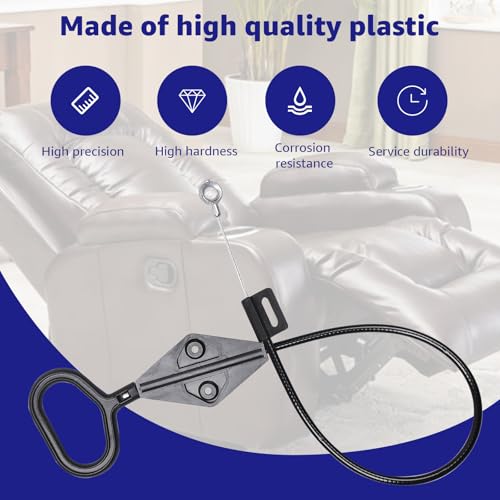 22-Inch Recliner Release Cable for Lazyboy Sofa - O-Shaped D-Ring