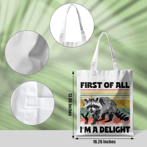 Funny Raccoon and Frog Tote Bag, Multicolor081 Western Reusable Grocery Bag
