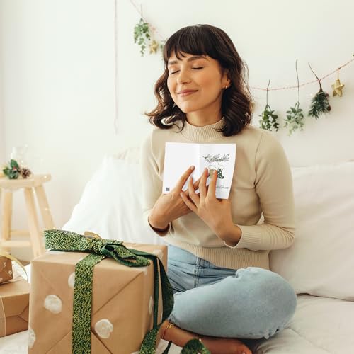 Minimal Christmas Cards with Envelopes and Stickers - 30 Pack