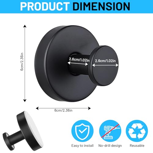 AMAZOPEN Heavy Duty Suction Cup Hooks - Removable Shower Towel Hooks