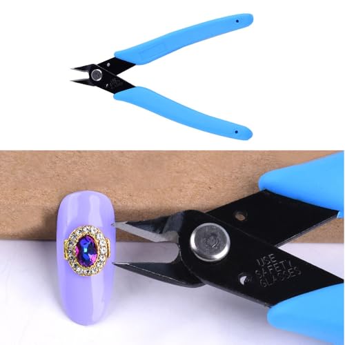NentMent 2 Pack Nail Art Scissors Rhinestone Remover & Micro Cutters