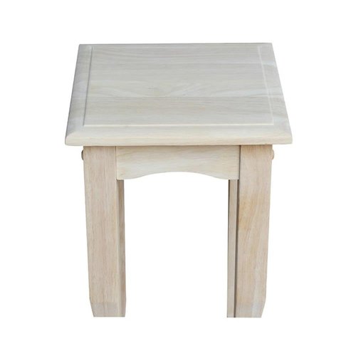 International Concepts 21" High Unfinished Tea Table