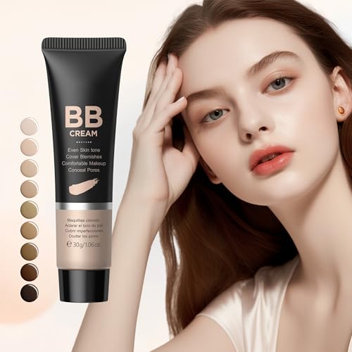 MIESCHER 3-in-1 Hydrating BB Cream, Full-Coverage Foundation & Concealer - Chocolate 420