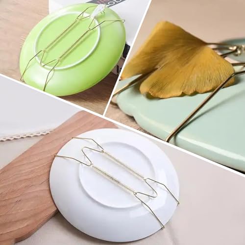 Fozite Decorative Plate Hangers for Wall - 3 Pack, 6-10 Inch Invisible Holders