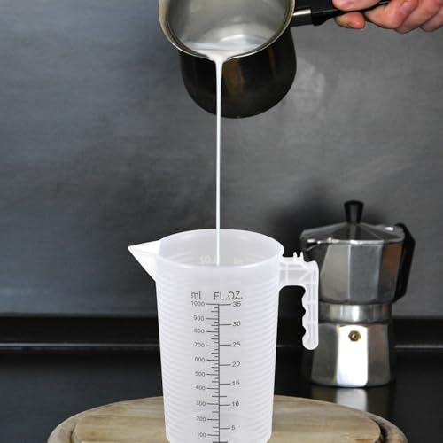 Kichwit 35oz Measuring Cup – Large Transparent Plastic Pitcher