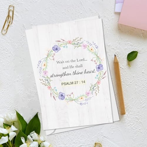 24-Pack Religious Sympathy Cards with Bible Verses & Envelopes