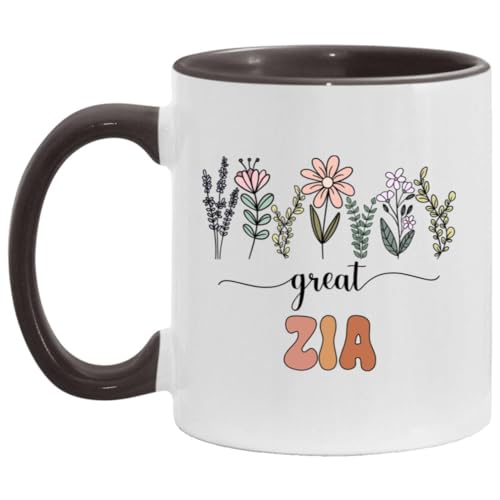 Floral Mug for New Great Zia - 11oz Gift for Moms