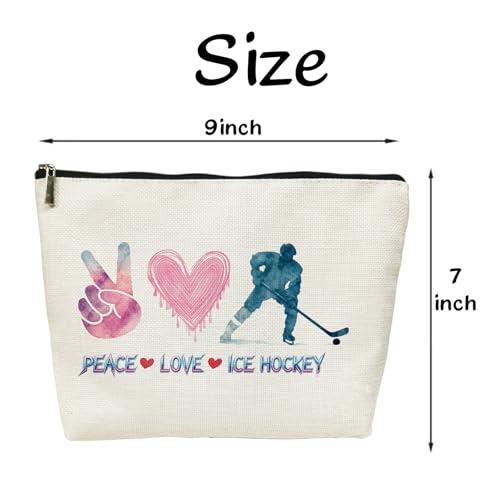 SIUNY Ice Hockey Makeup Bag Waterproof Cosmetic Pouch Gift for Women