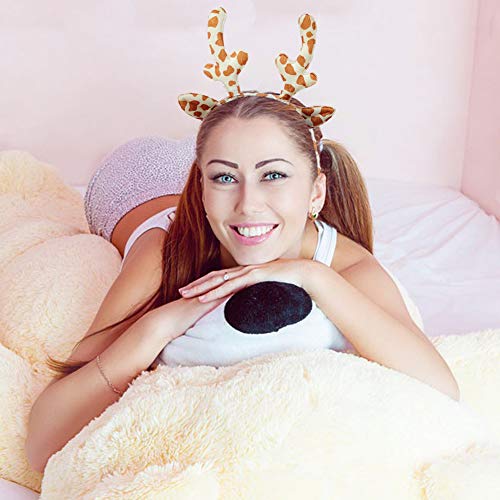 Christmas Reindeer Antlers Headband 2 Pcs Elk Horns Hair Hoops