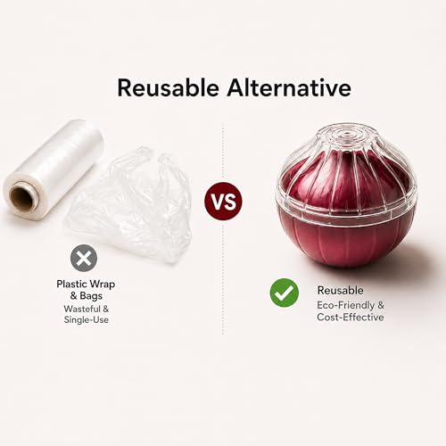 Onion Keeper Container - Reusable Storage for Fresh Onions
