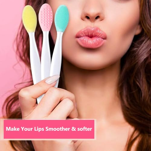 Silicone Facial Cleansing Brush and Lip Exfoliator 10-Pack