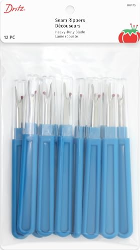 Dritz Deluxe Seam Ripper Large Blade - Heavy-Duty Blue 12 Pack