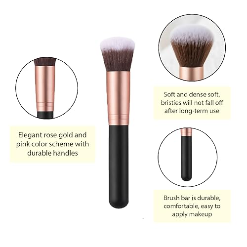 WILL OAK 16-Piece Professional Makeup Brush Set with Soft Synthetic Bristles