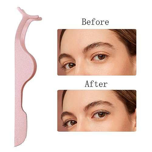 Stainless Steel False Eyelash Applicator Tool & Tweezers (3-Pack)