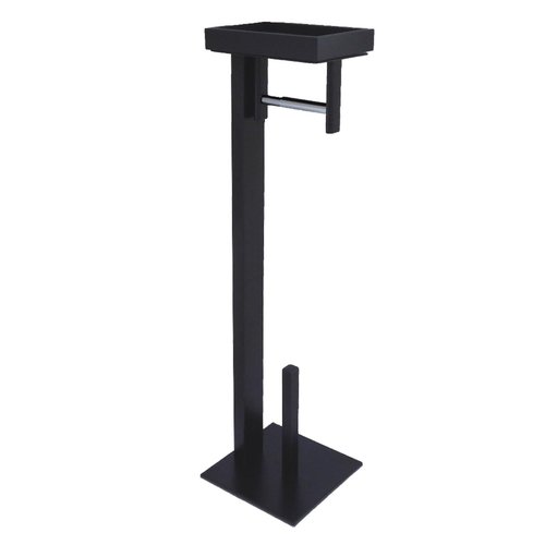 Kingston Brass SCC8500 Edenscape Freestanding Toilet Paper Holder with Storage Shelf, Matte Black