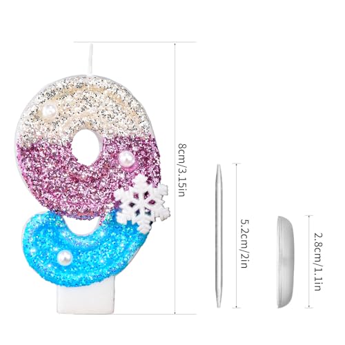 Frozen Themed Number 1 Birthday Candle - 3.15" for Kids