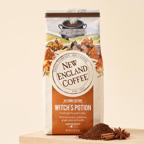 New England Coffee Witch's Potion Ground Coffee 11oz – Spiced Arabica Blend