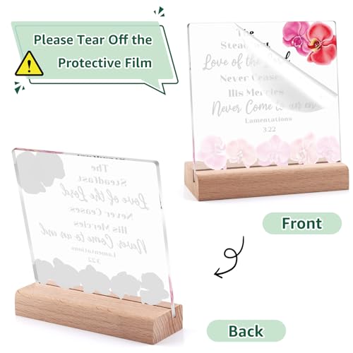 Inspirational Christian Gifts for Women - Acrylic Plaque with Stand