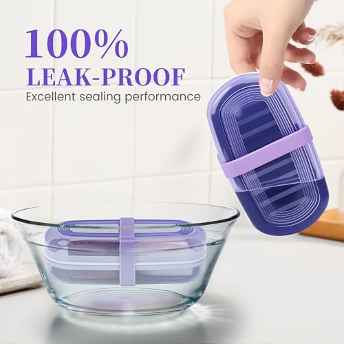 QIUYMEI Shampoo Bar Holder with Drain Tray - Grape Purple Style A (Large)