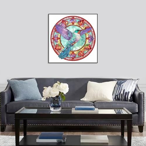 Hummingbird Diamond Art Kit - 5D Special Shape Painting for Adults