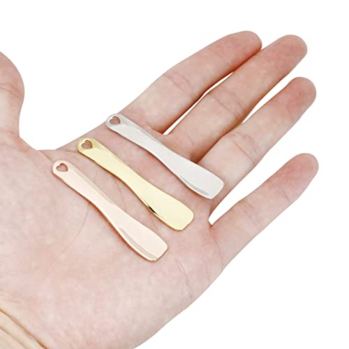 Metal Cosmetic Spatula 3-Pack - Zinc Alloy Skincare & Cream Scoops