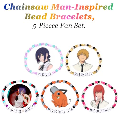 Chainsaw Man Reze Arc Cosplay Bracelets | Denji & Pochita Accessories