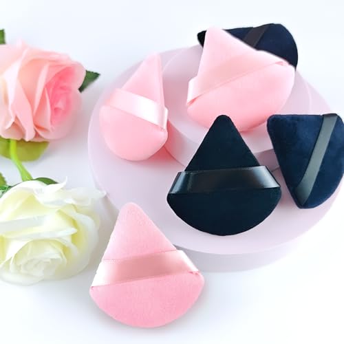 6PCS Triangle Powder Puff Set Soft Makeup Sponges for Foundation