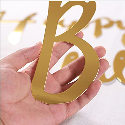 Gold 13th Birthday Decoration Kit with Banner and Balloons