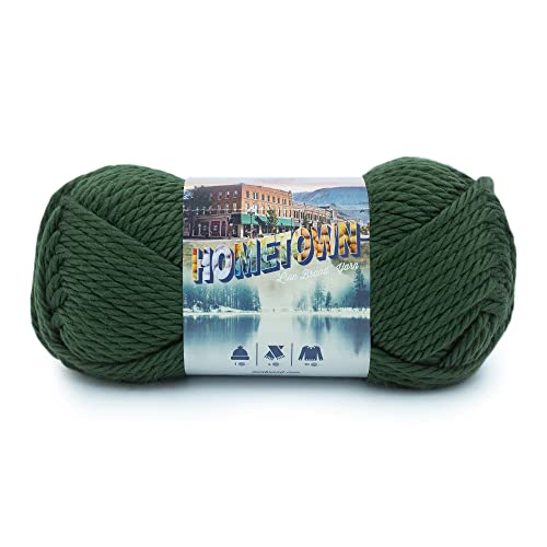 Lion Brand Hometown Yarn - Super-Bulky Acrylic Yarn, Ashland Pine, 1 Pack