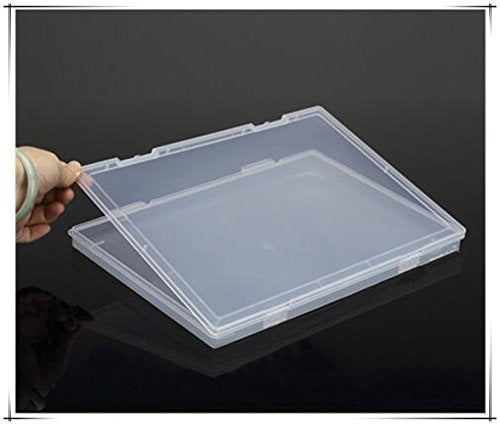 1pc A4 Plastic File Organizer Document Holder Transparent Office Storage