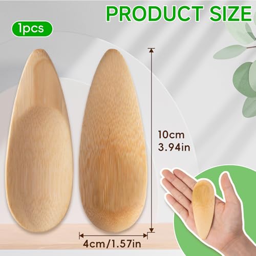 SmallCat Bamboo Deodorant Applicator & Makeup Spatula Mini Spoon