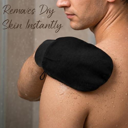Fundrem Exfoliating Gloves 2 Pack - Korean Kessa Body Scrubber Mitt