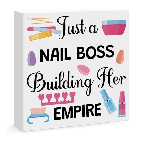 Nail Boss Wooden Box Sign - Gift for Nail Technicians & Artists