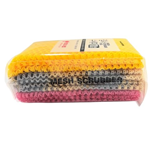 DEAD SKIN Mesh Scrubbing Cloths - 10-Pack Quick-Drying Cleaning Cloths 12x12 inches