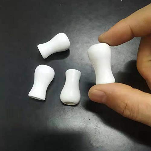 4-Pack White Wooden Curtain Knobs for Blinds & Shades