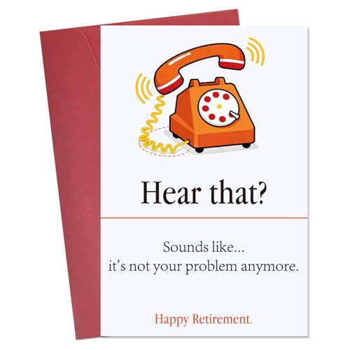 Funny Retirement Card for Men & Women - Witty Farewell Gift