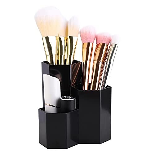 LoveBB 3-Slot Makeup Brush Holder - Durable Plastic Cosmetic Organizer