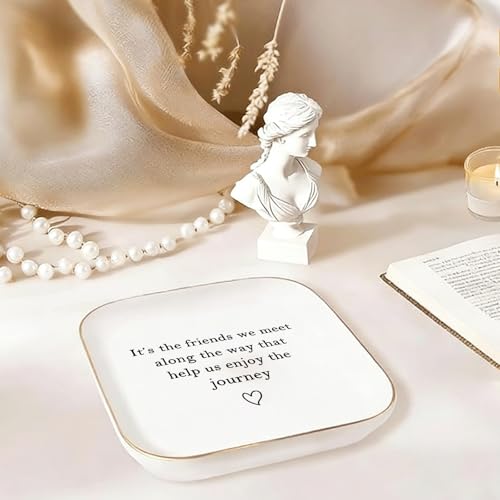 Best Friend Jewelry Tray - Friendship Gifts for Women (Friend Gifts - B)