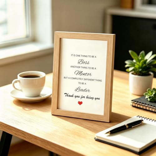 Boss Appreciation Greeting Card with Envelope - Mentor & Leader Gift
