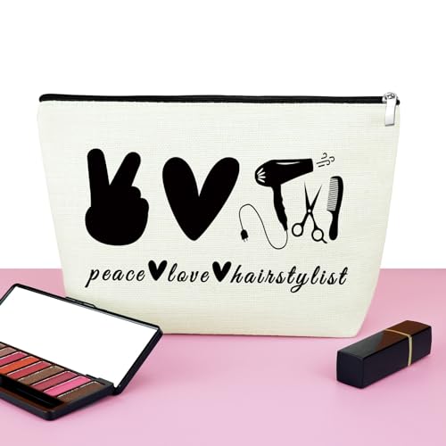 Hairstylist Makeup Bag Cotton Linen Cosmetic Pouch Gift