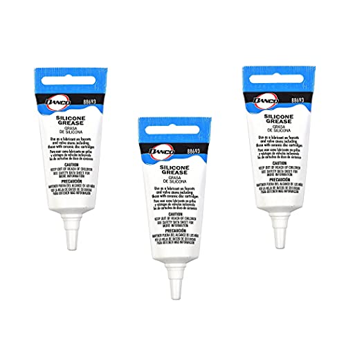 Danco Waterproof Silicone Faucet Grease for O-Rings, 0.5 oz (Pack of 3)